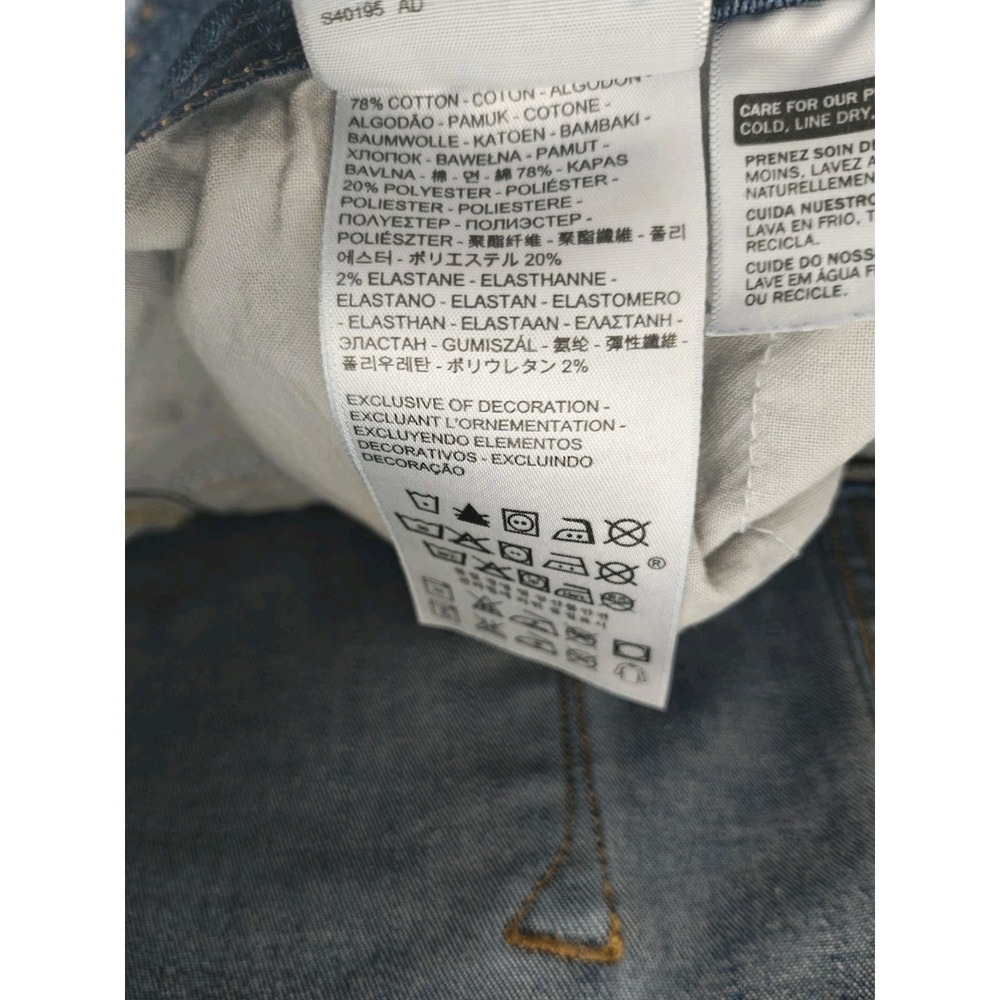 Levi's 512 Perfectly Slimming Bootcut Jeans Women's 18 Dark Wash Stretch Denim - Picture 15 of 16